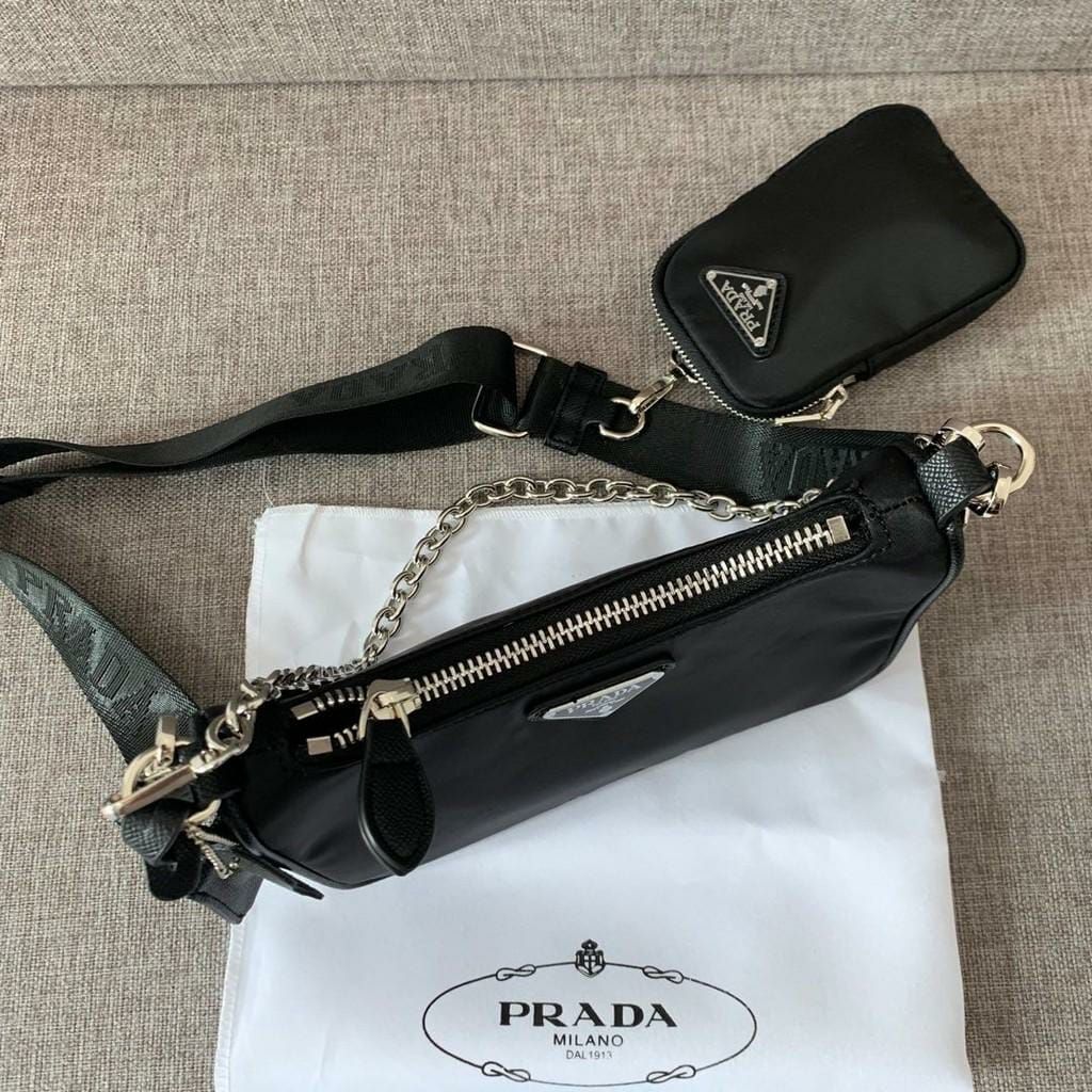 WhatsApp-Image-2021-09-17-at-16.47.28-2-daa431c6 Prada Re-Edition 2005 Multi Pochette Black Silver Sling Bag (With Box)