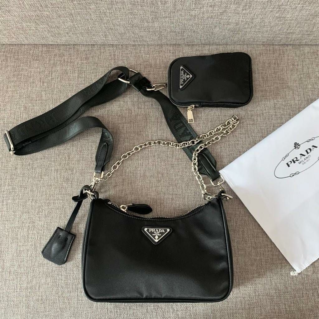 WhatsApp-Image-2021-09-17-at-16.47.29-1-14872260 Prada Re-Edition 2005 Multi Pochette Black Silver Sling Bag (With Box)
