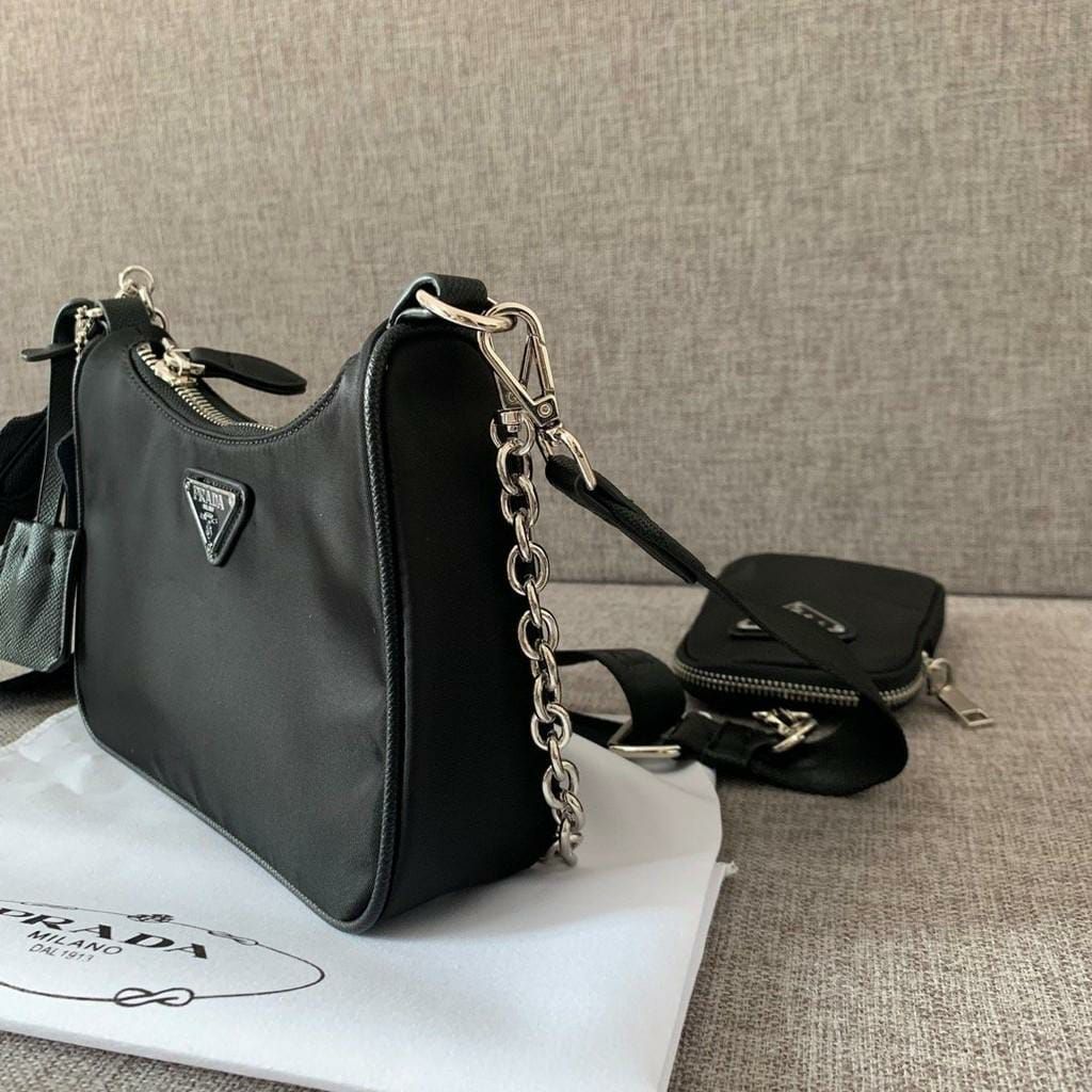 WhatsApp-Image-2021-09-17-at-16.47.30-583d320c Prada Re-Edition 2005 Multi Pochette Black Silver Sling Bag (With Box)