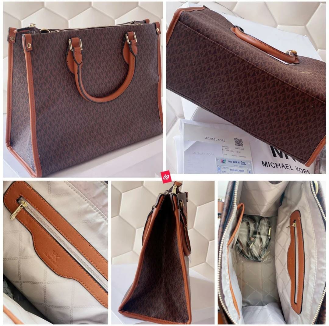 WhatsApp Image 2022-04-09 at 3.53.19 PM Michael Kors Coffee Signature Tote Bag
