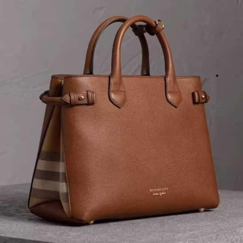 IMG_8916 Burberry Banner Brown Colour Hand Bag