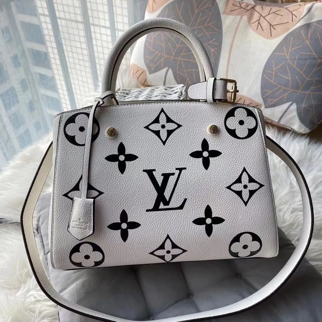 WhatsApp Image 2022-06-10 at 5.23.54 PM Louis Vuitton Montaigne Damier White Handbag