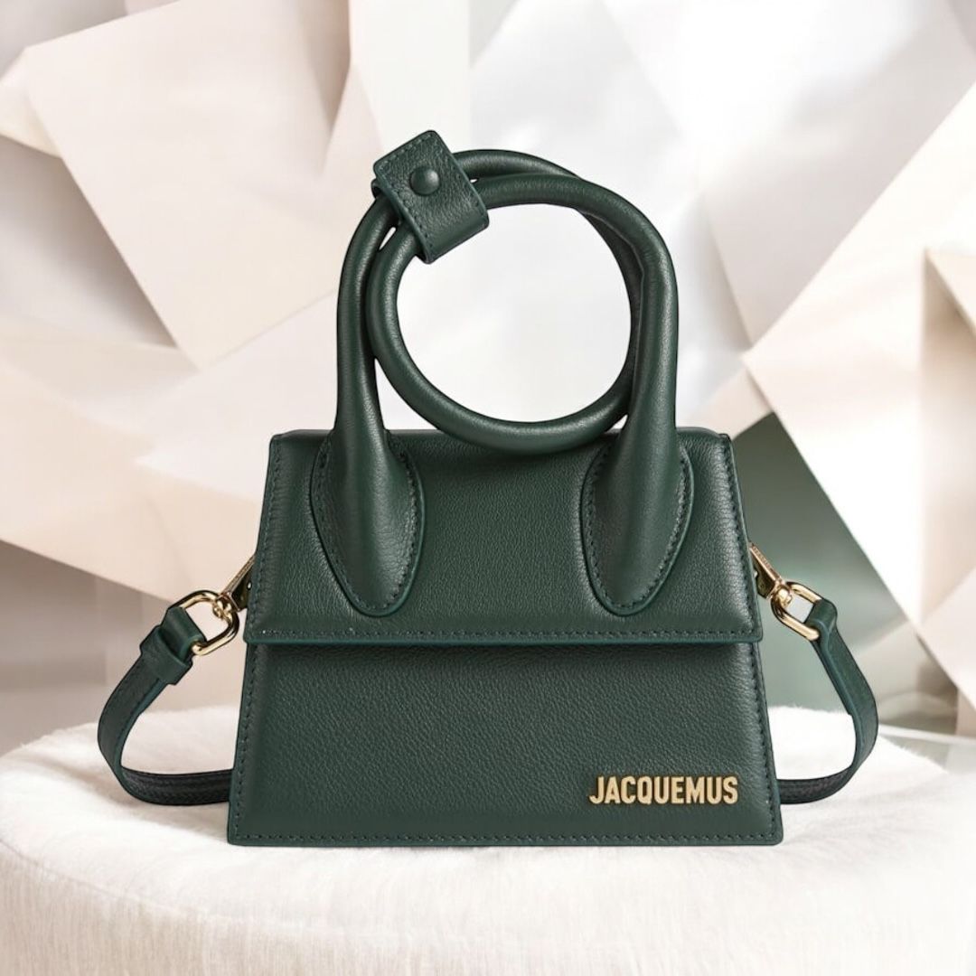 WhatsApp Image 2025-09-27 at 7.36.10 PM Jacquemus Chiquito Green Small Handbag (With Box)