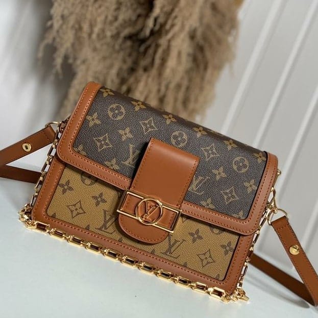 WhatsApp Image 2022-08-13 at 17.42.58 (1) Louis Vuitton Dauphine Brown Coffee Shoulder Bag (With Box)