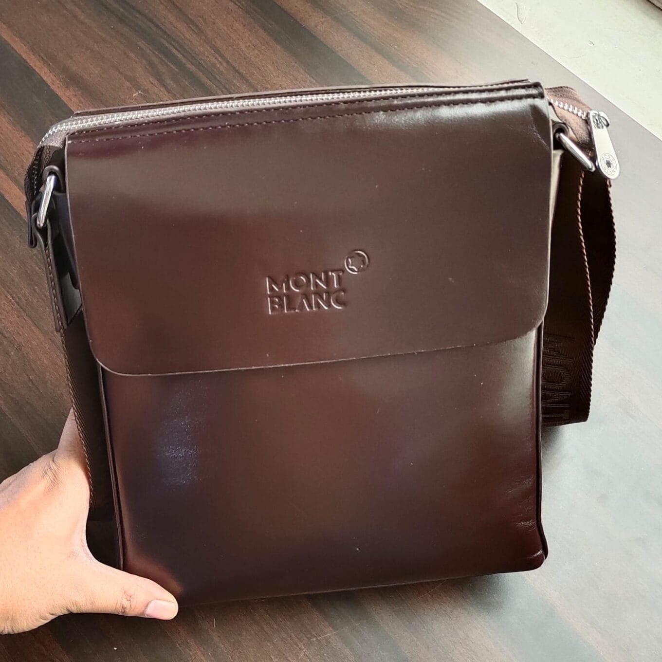 WhatsApp Image 2022-09-07 at 6.38.29 PM (1) Montblanc Coffee Messenger Bag