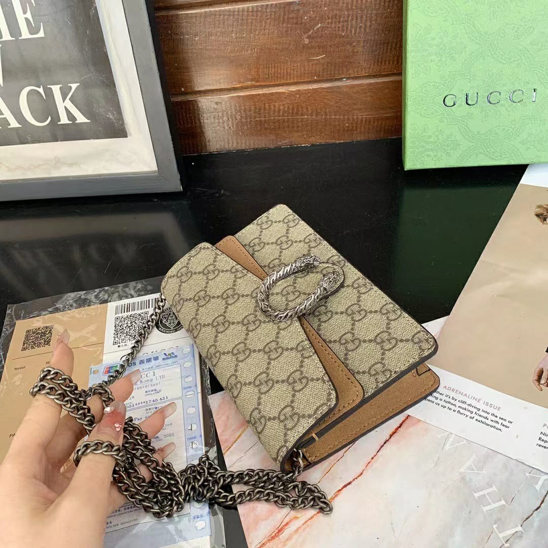 WhatsApp Image 2023-03-15 at 5.19.07 PM (2) Gucci Dionysus Khaki Mini Sling Bag (With Box)