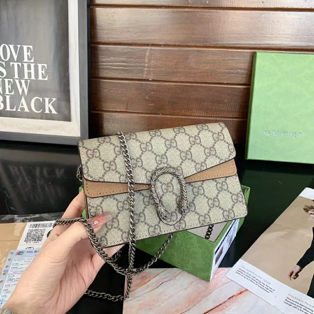 WhatsApp Image 2023-03-15 at 5.19.08 PM (2) Gucci Dionysus Khaki Mini Sling Bag (With Box)