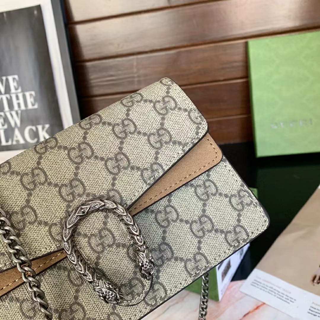 WhatsApp Image 2023-03-15 at 5.19.10 PM (2) Gucci Dionysus Khaki Mini Sling Bag (With Box)