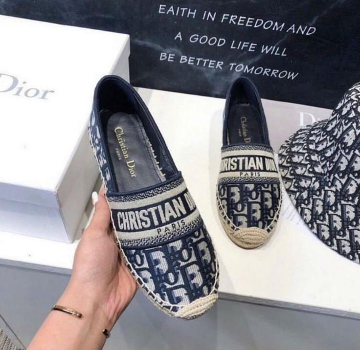 WhatsApp Image 2023-01-11 at 5.51.33 PM Dior Granville Espadrille Black Letter Flat Shoe