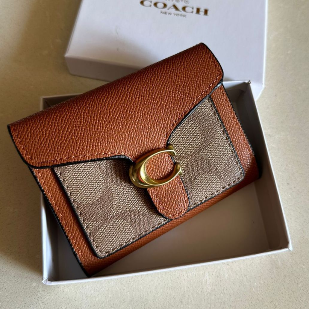 WhatsApp Image 2023-07-09 at 5.33.42 PM Coach Apricot Tan Small Tabby Wallet