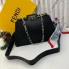 Fendi Pekaboo Cut Black Shoulder Bag (With Box)