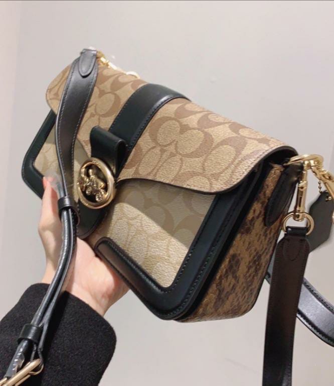 WhatsApp Image 2023-05-19 at 18.20.22 Coach Georgie Apricot Shoulder Bag (With Box)