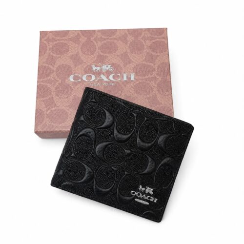 WhatsApp Image 2026-06-05 at 15.39.10 Coach Black Embossed Men's Premium Wallet