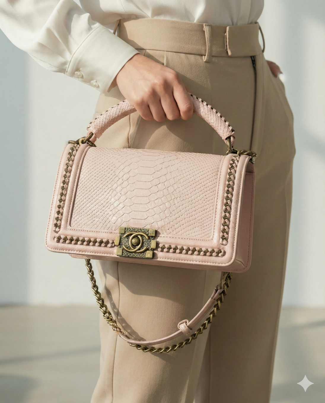 Gemini_Generated_Image_104dcu104dcu104d Chanel Leboy Croco Premium Quality Pink Handbag