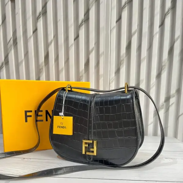 WhatsApp-Image-2023-11-18-at-16.50.37_1483cf6c Fendi C’mon Black Croco Medium Satchel Purse (With Box)