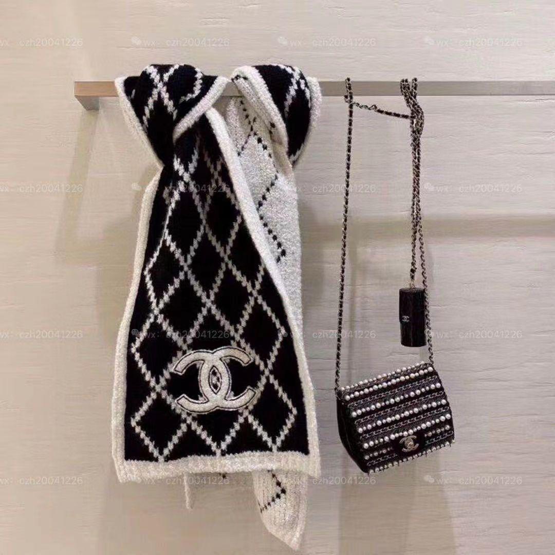 WhatsApp Image 2023-12-29 at 17.25.30_4dd976fd Chanel Full Warm Black Stripe Unisex Muffler
