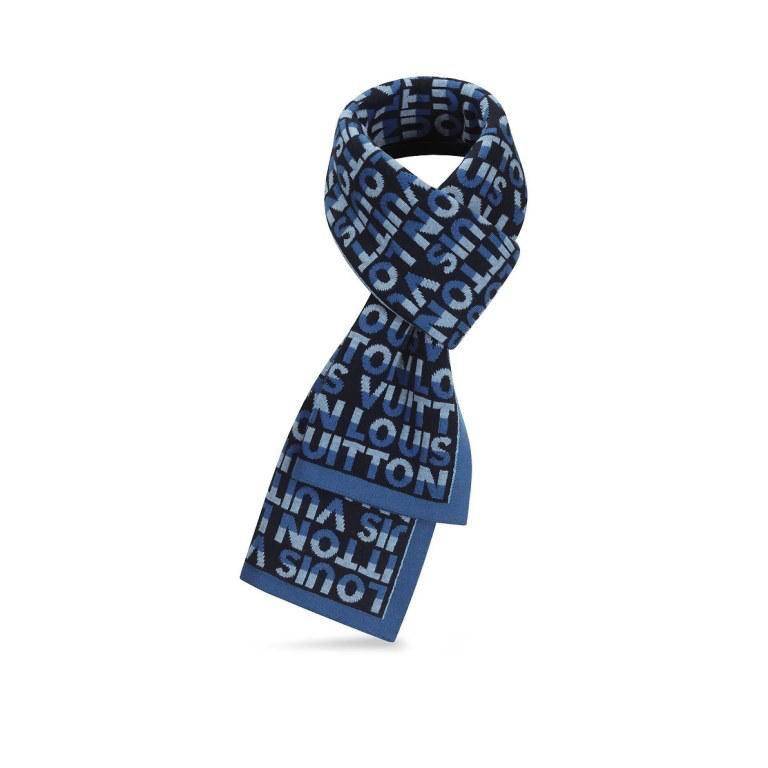 WhatsApp Image 2023-12-29 at 22.34.01_240890f0 Louis Vuitton Blue Monogram Unisex Muffler