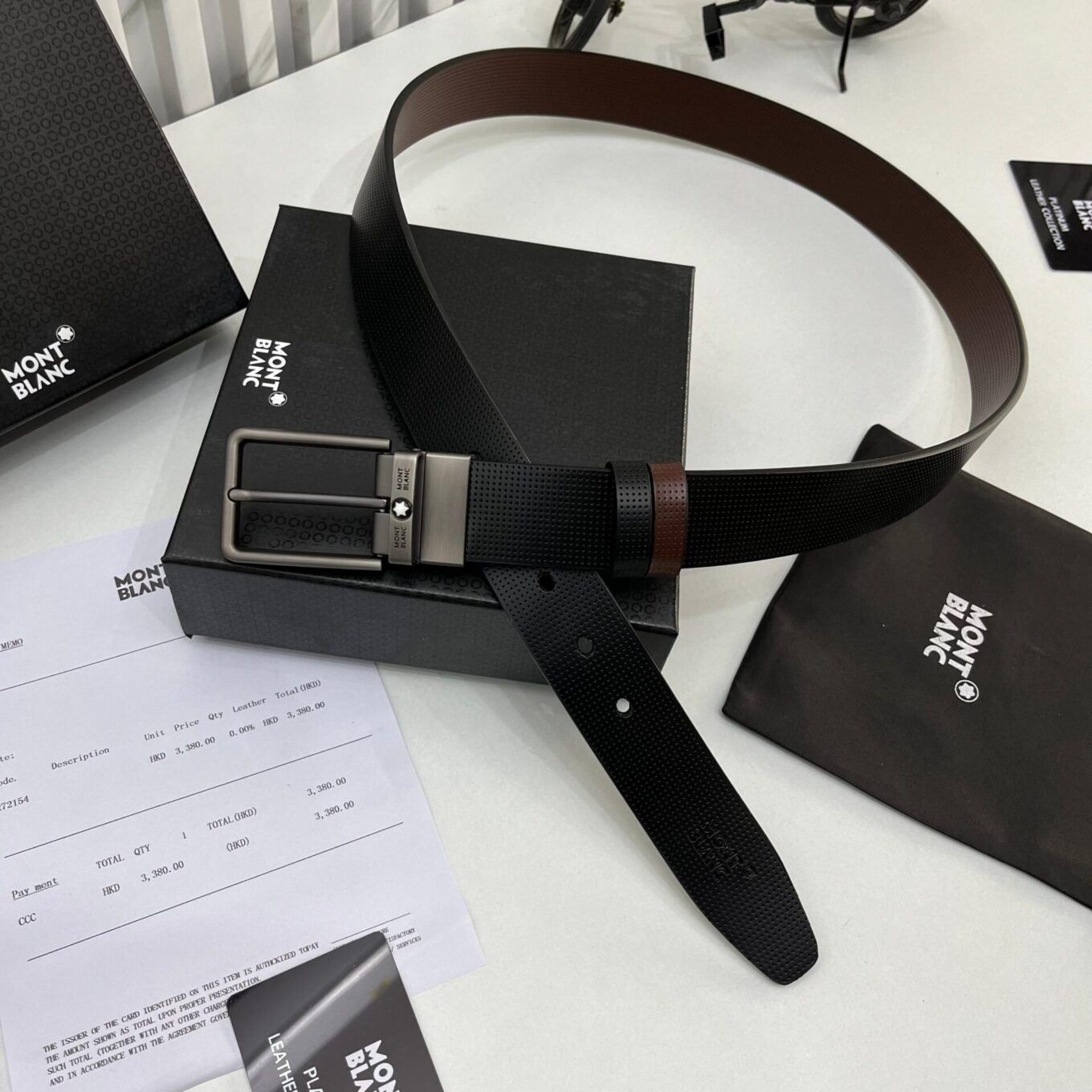 WhatsApp Image 2024-01-22 at 18.06.21_6d3cbc37 Montblanc Black Brown reversible Formal Mens Belt
