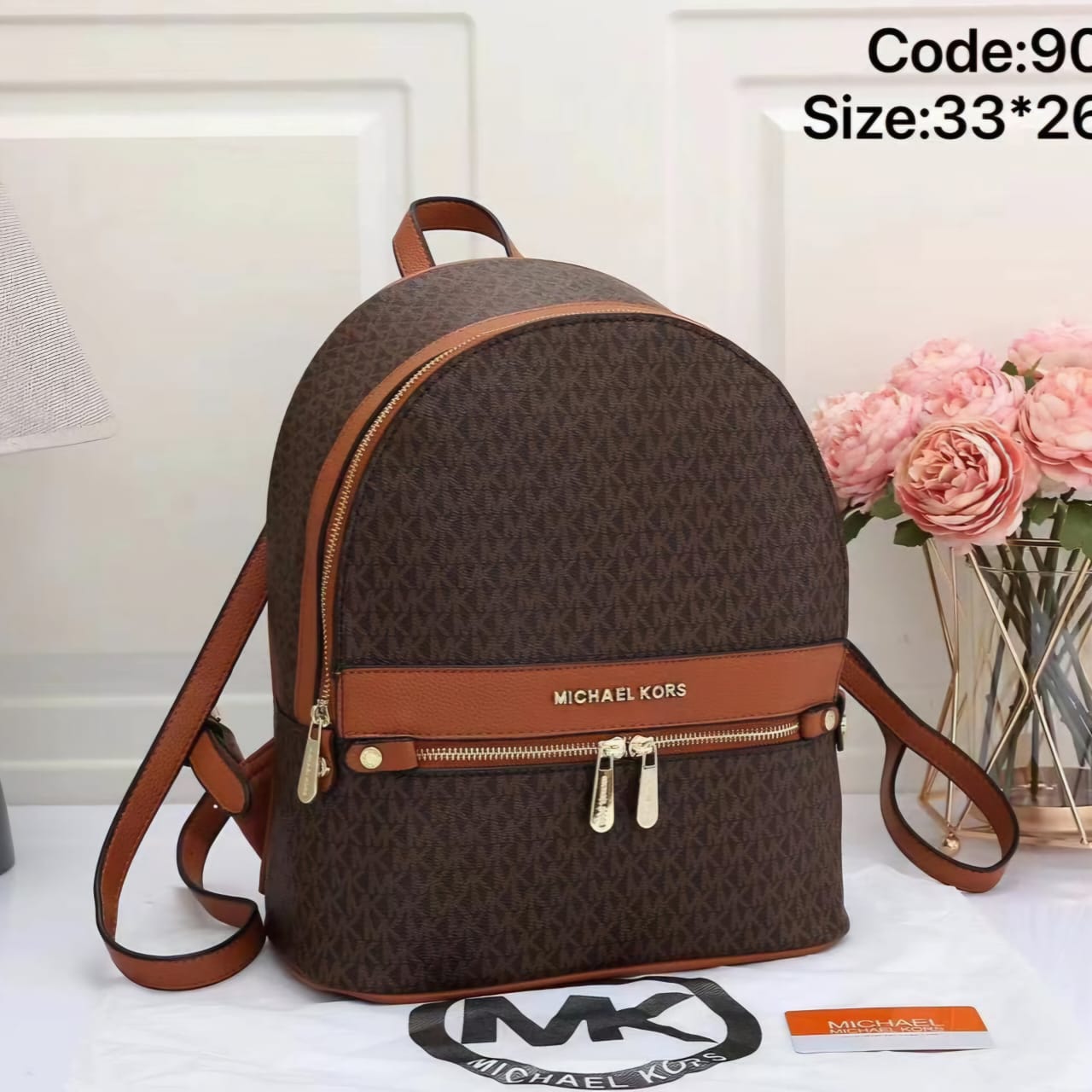 WhatsApp Image 2024-06-28 at 7.08.35 PM Michael Kors Jet Set Coffee Brown Backpack