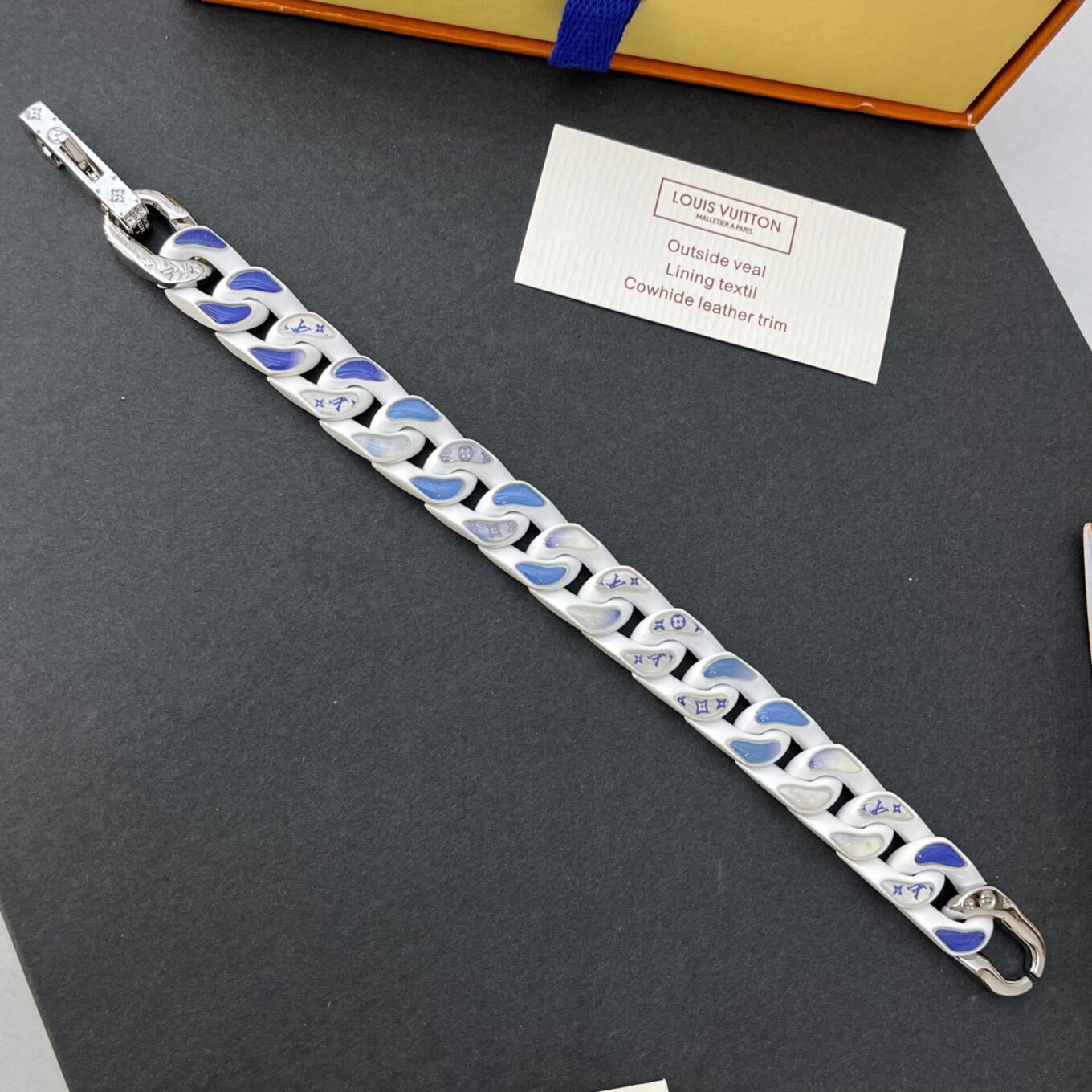 WhatsApp Image 2024-07-08 at 2.14.49 PM Louis Vuitton Chain Link White Bracelet