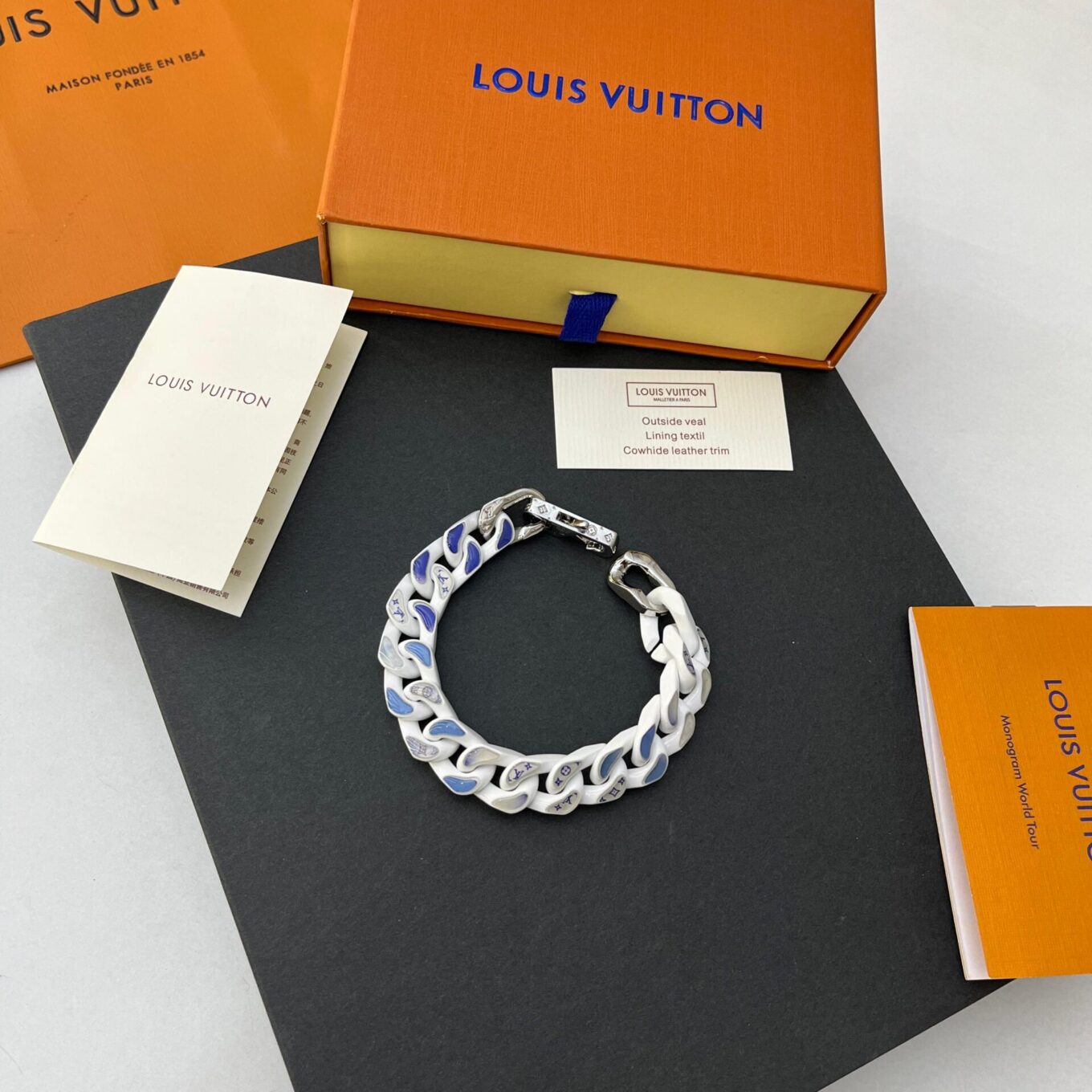 WhatsApp Image 2024-07-08 at 2.14.50 PM Louis Vuitton Chain Link White Bracelet