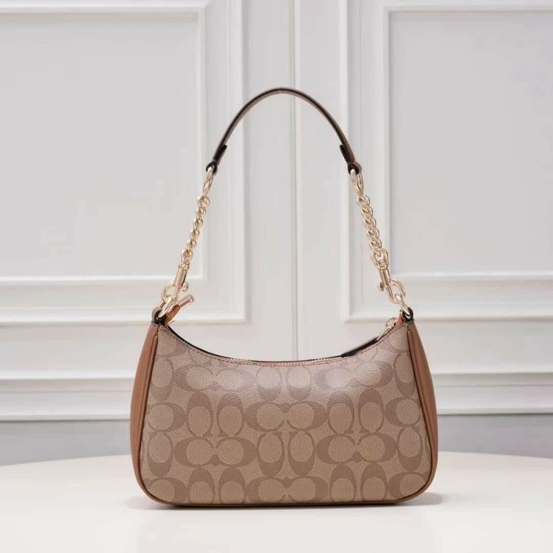 WhatsApp Image 2024-07-10 at 9.13.43 PM (1) Coach Teri Apricot Brown Shoulder Bag