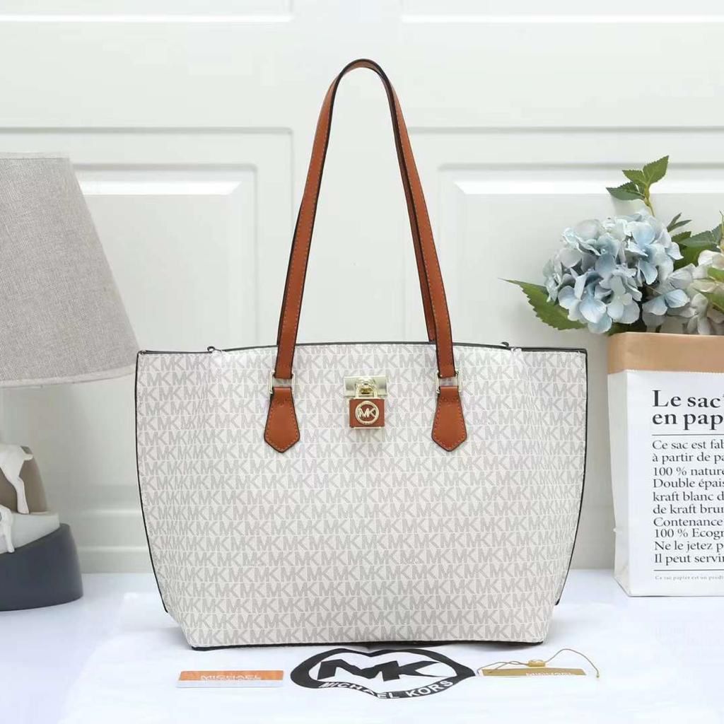 WhatsApp Image 2024-07-23 at 12.39.40 AM Michael Kors Beige Brown Ruby Tote Bag