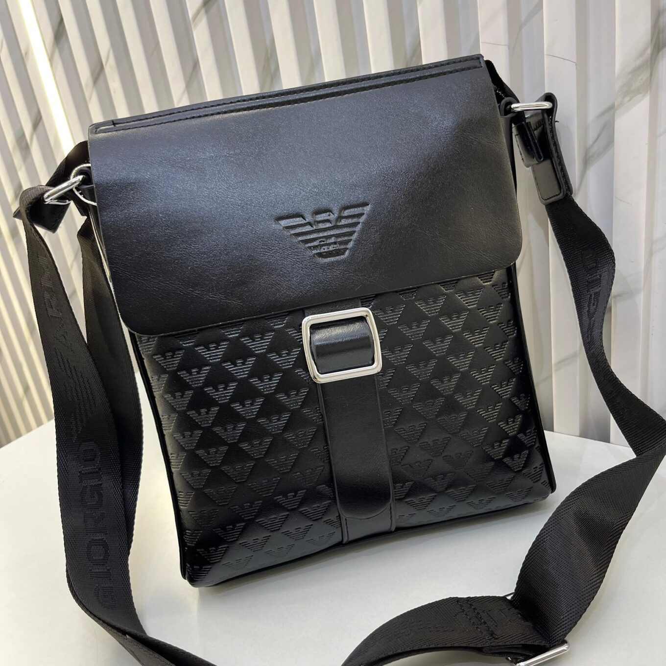 WhatsApp Image 2024-09-06 at 4.17.29 PM Armani Black Messenger Bag