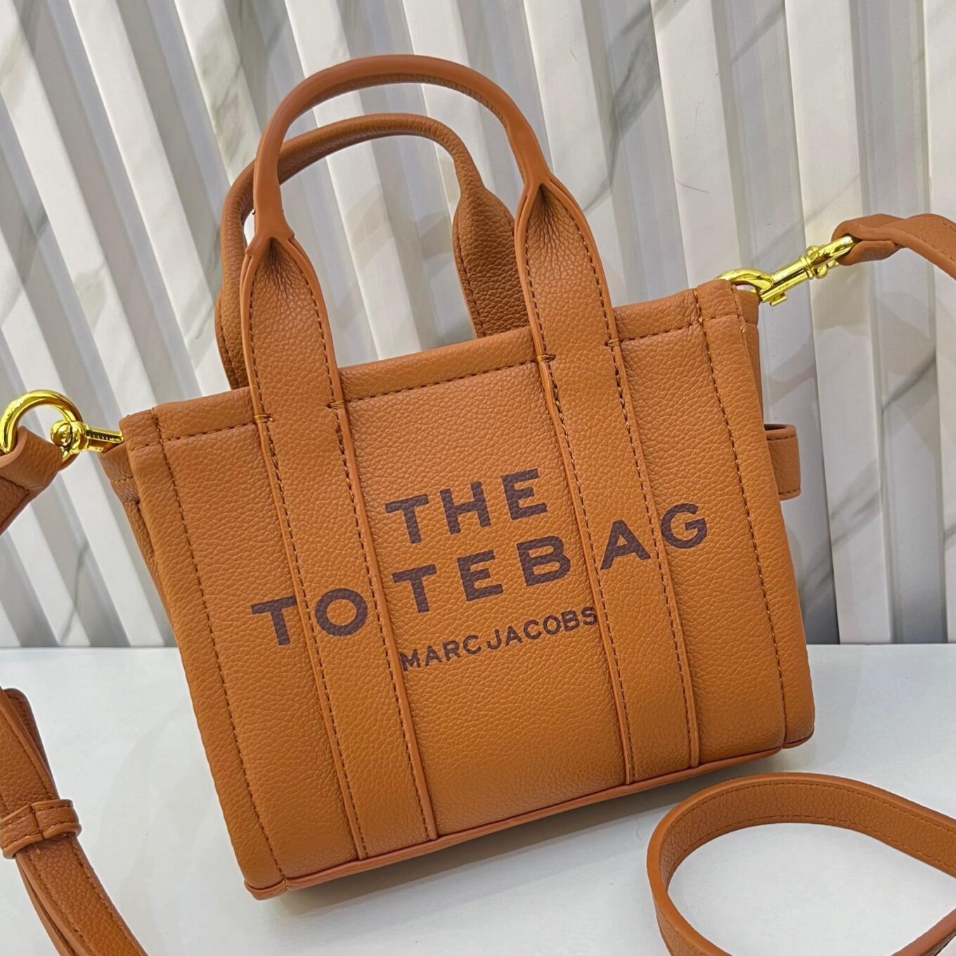 WhatsApp Image 2024-10-18 at 4.10.00 PM Marc Jacobs Brown The Mini Tote Bag