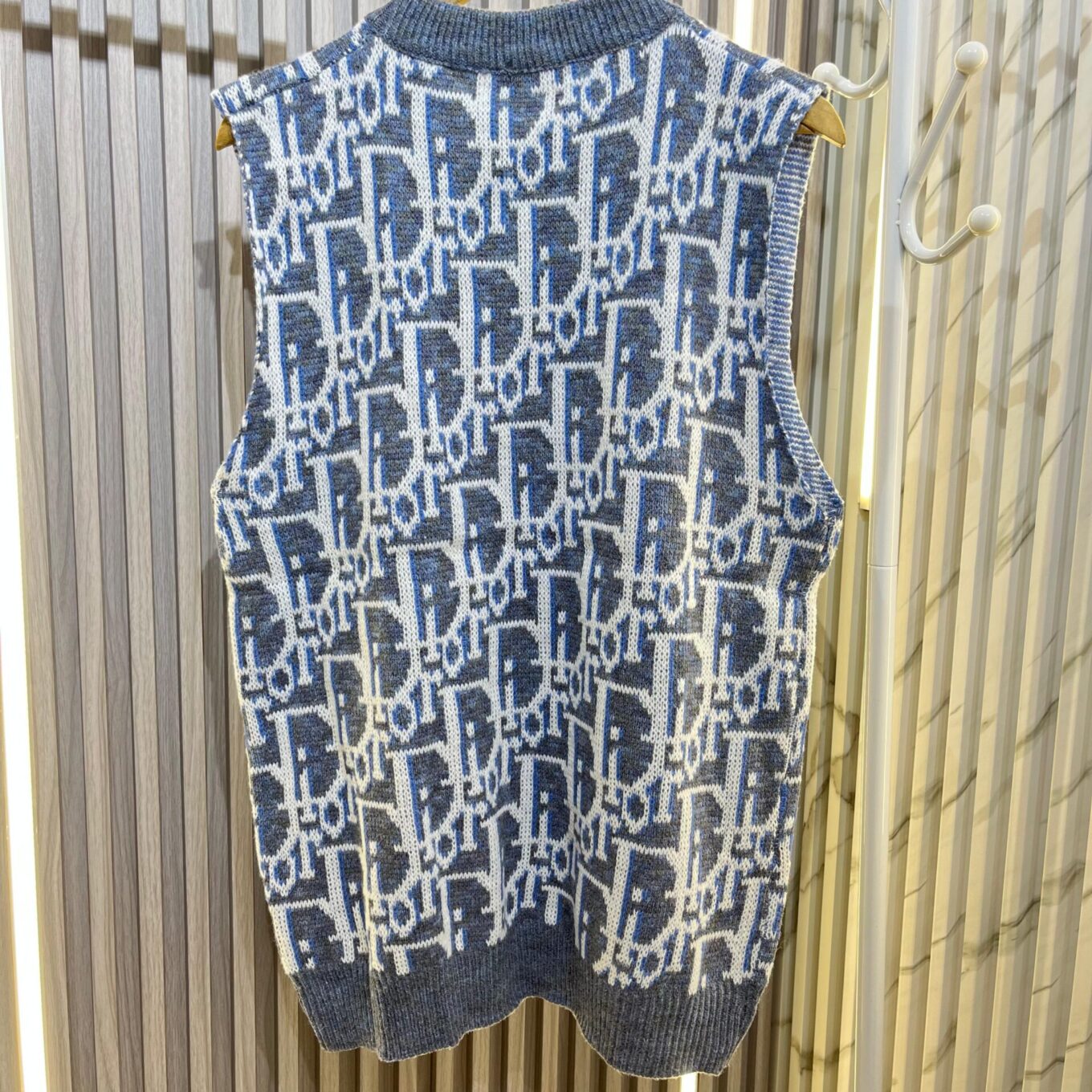 WhatsApp Image 2024-10-22 at 6.00.50 PM (1) Christian Dior Monogram Knitted Sleeveless Warm Top