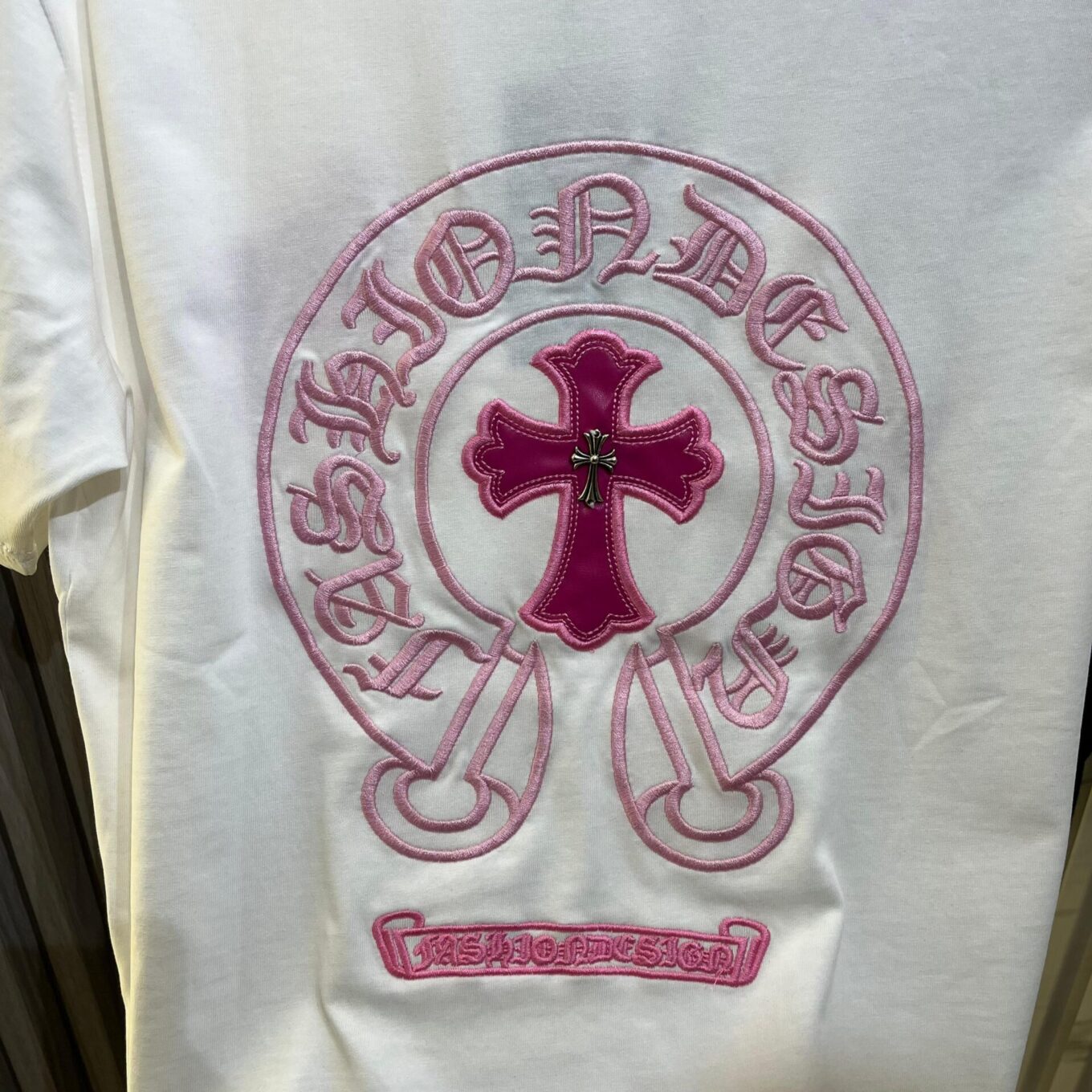 WhatsApp Image 2024-10-25 at 4.09.51 PM (2) Chromeheart White Oversized Women’s Tshirt