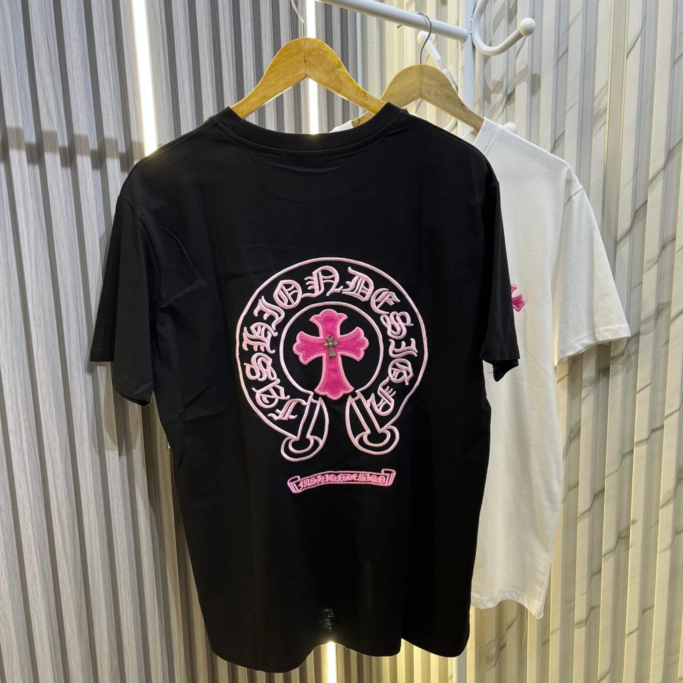 WhatsApp Image 2024-10-25 at 4.15.26 PM (1) Chromeheart Black Oversized Women’s Tshirt