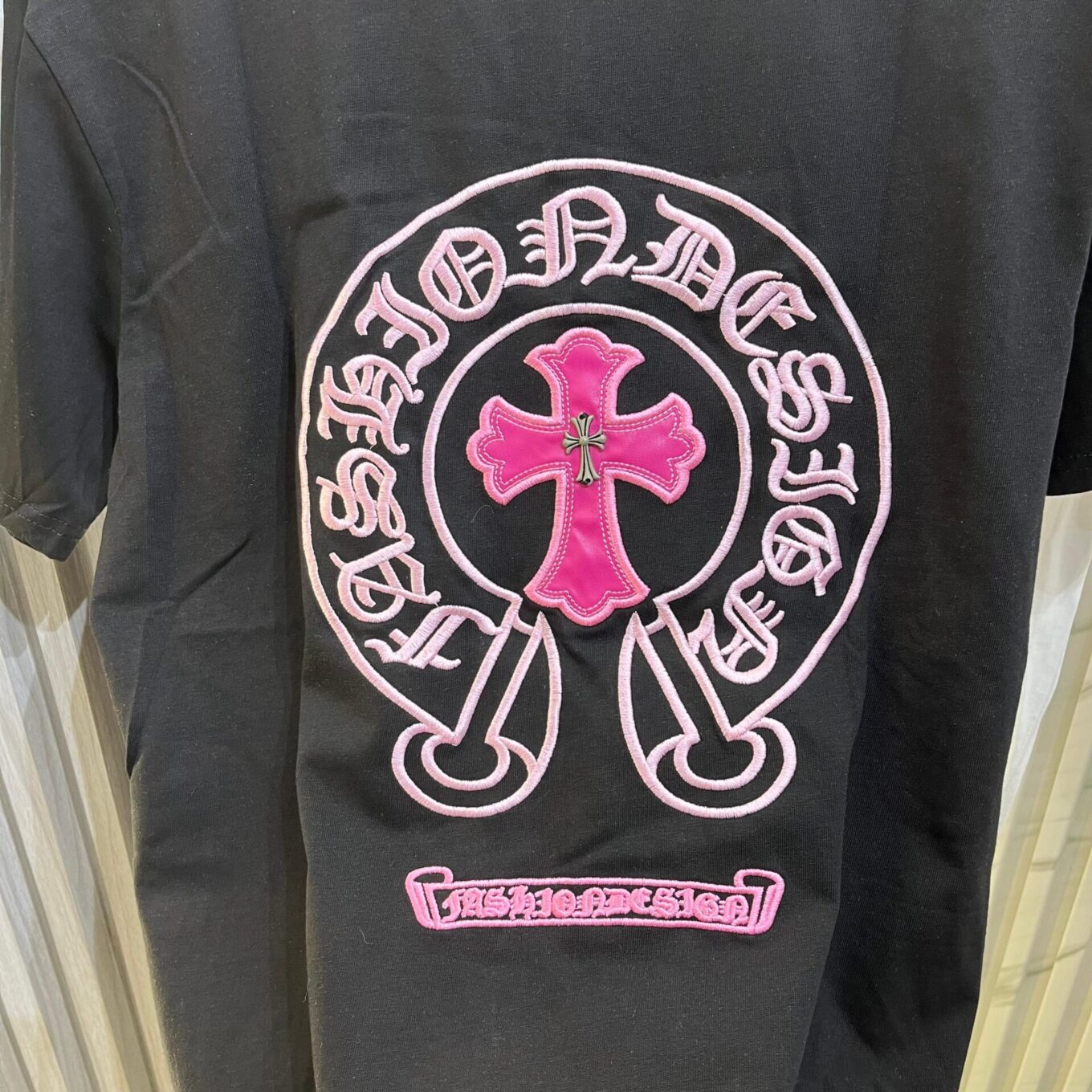WhatsApp Image 2024-10-25 at 4.15.27 PM Chromeheart Black Oversized Women’s Tshirt