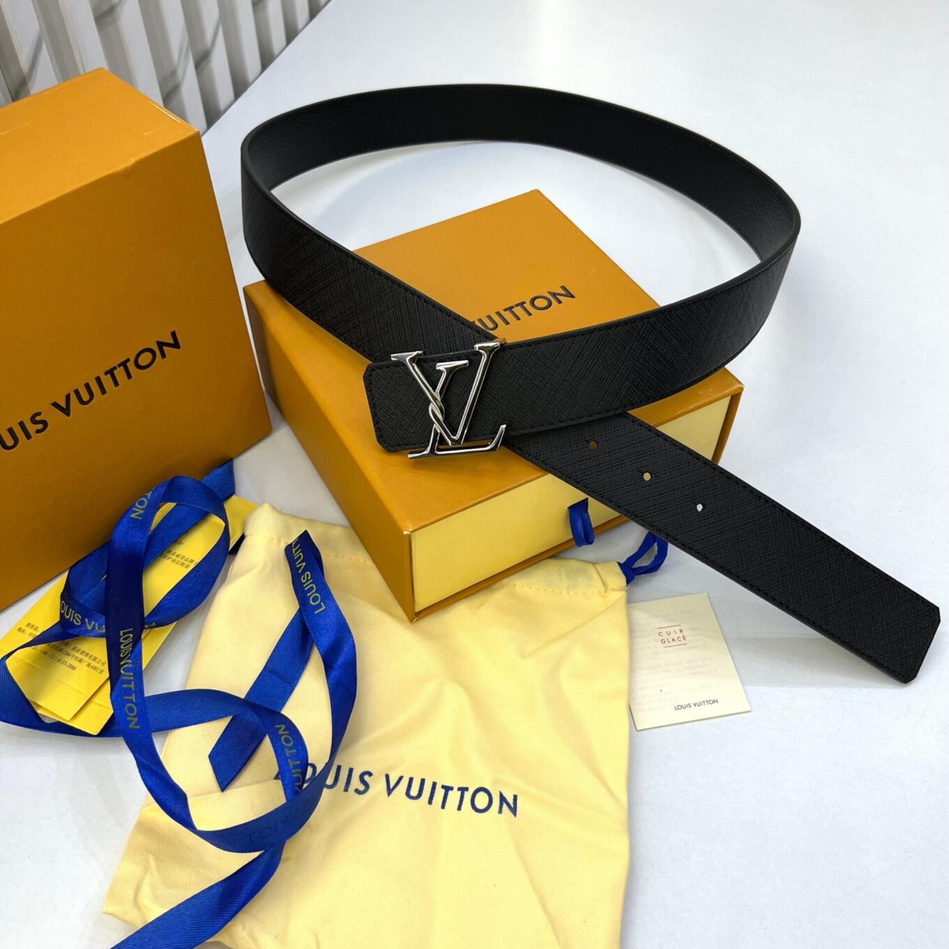 WhatsApp Image 2024-10-26 at 5.10.41 PM Louis Vuitton Silver Spiral Premium Men’s Belt