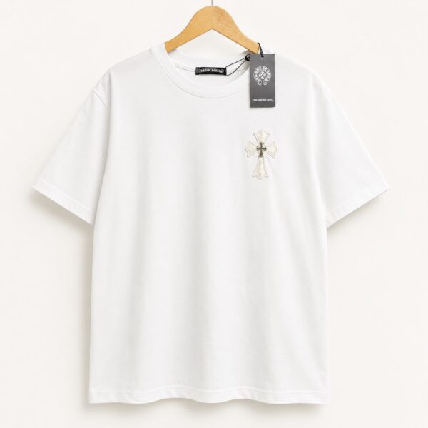 WhatsApp Image 2026-06-05 at 18.40.24 Chrome Heart White Oversized T-shirt