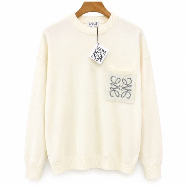 WhatsApp Image 2026-06-04 at 18.44.51 (1) Loewe White Unisex Warm Sweater