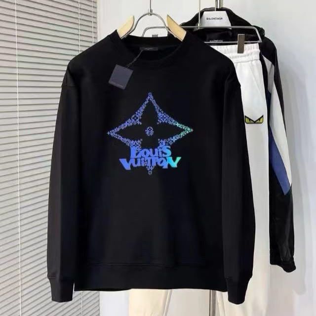 WhatsApp Image 2025-01-03 at 6.37.49 PM Louis Vuitton Flower Black Sweatshirt