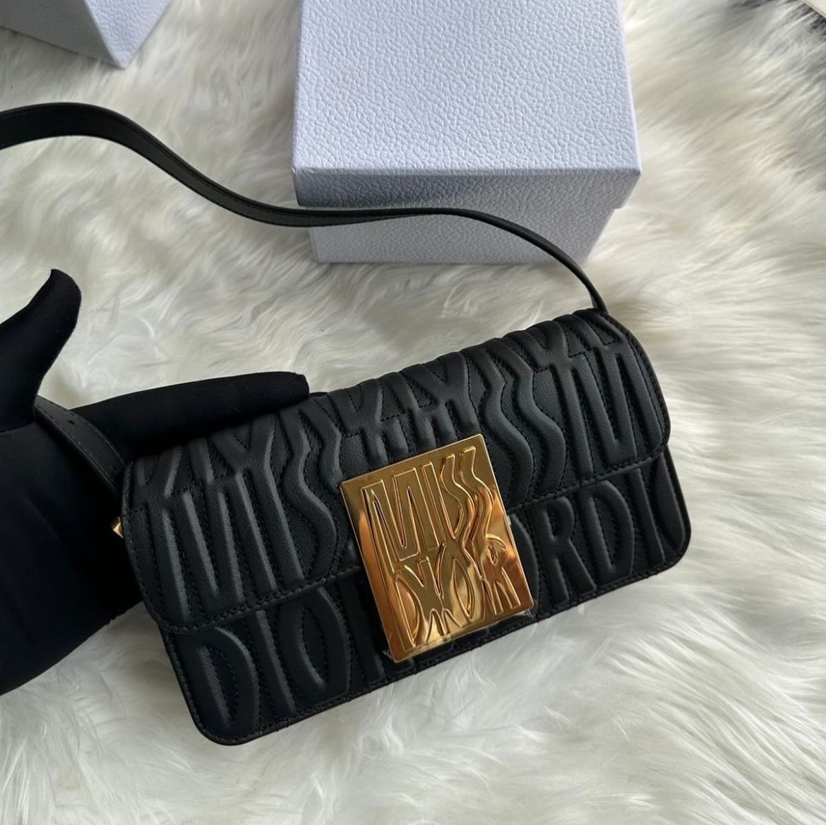 WhatsApp Image 2025-01-04 at 6.43.12 PM Dior Miss Dior Black Quilted Shoulder Bag (With Box)