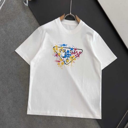 WhatsApp Image 2025-01-22 at 5.03.56 PM Prada Colorful Logo White Tshirt