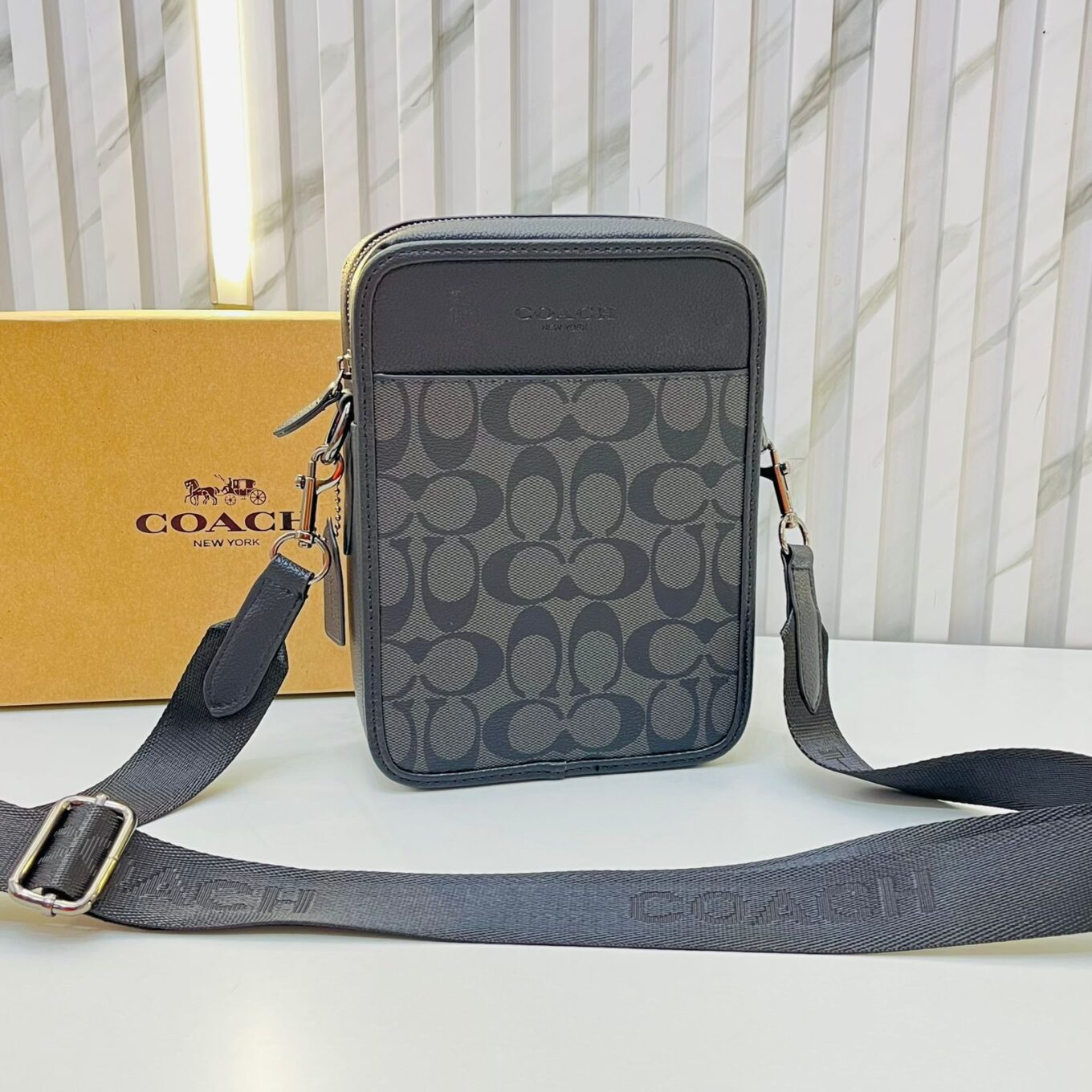 WhatsApp Image 2025-01-30 at 6.35.50 PM Coach Black Messenger Bag (With Box)