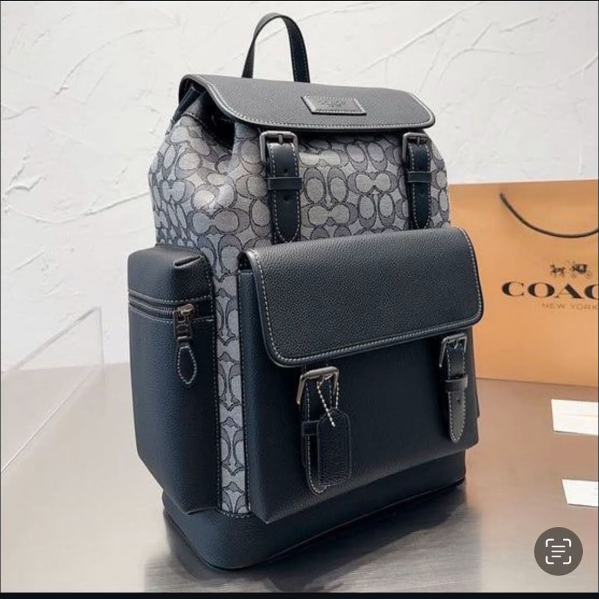 WhatsApp Image 2025-01-31 at 1.09.45 AM Coach Black Jacquard Backpack