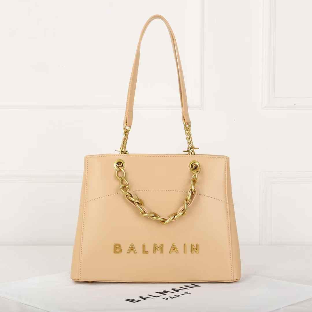 WhatsApp Image 2025-01-31 at 2.44.36 PM Balmain 1945 Khaki Tote Bag