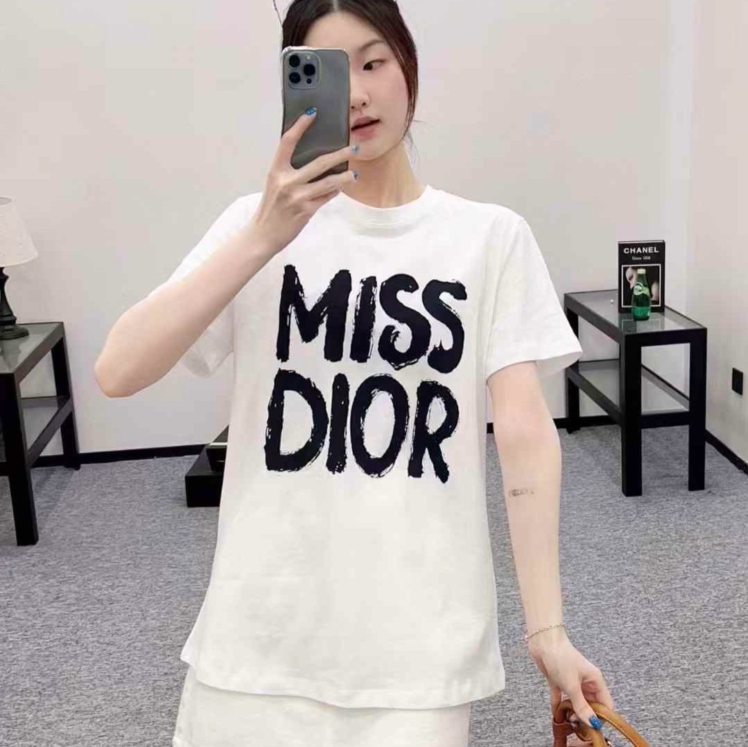 WhatsApp Image 2025-02-14 at 4.53.35 PM Miss Dior White Black Oversized T-shirt For Women