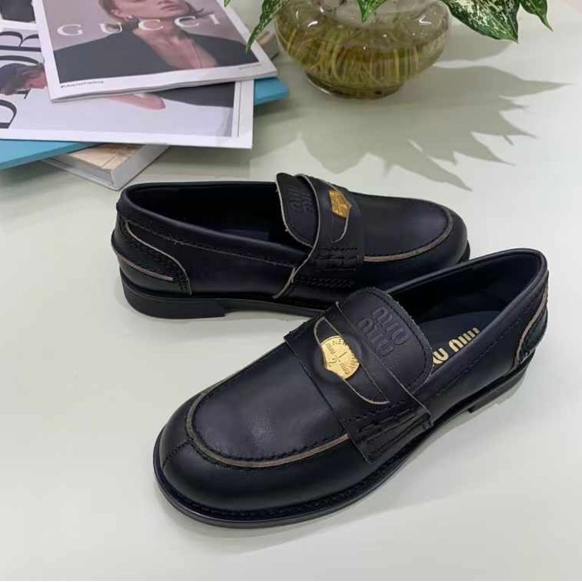 WhatsApp Image 2025-02-15 at 1.33.07 PM Miu Miu Black Penny Loafer