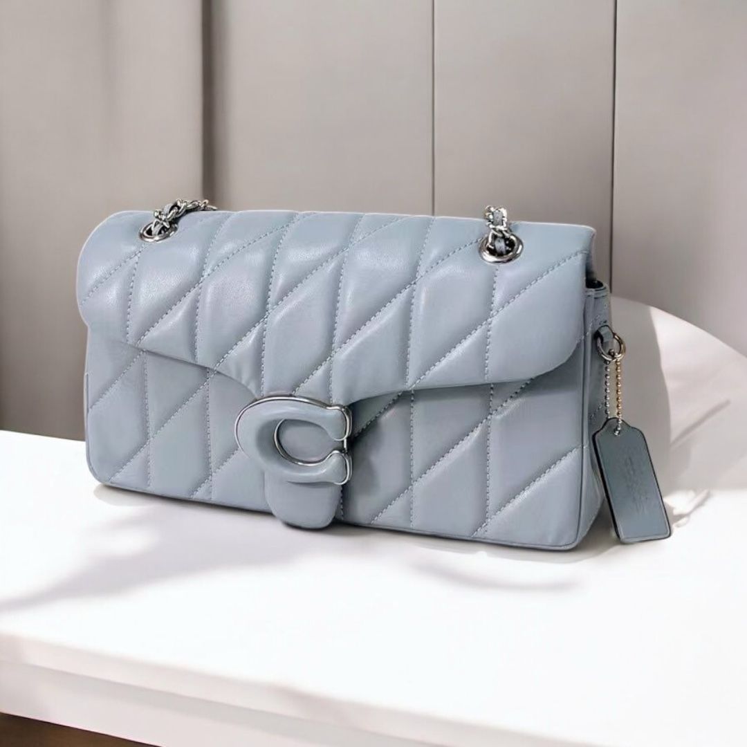 WhatsApp Image 2025-02-20 at 6.08.04 PM Coach Tabby 26 Blue Quilted Sling Bag (With Box)