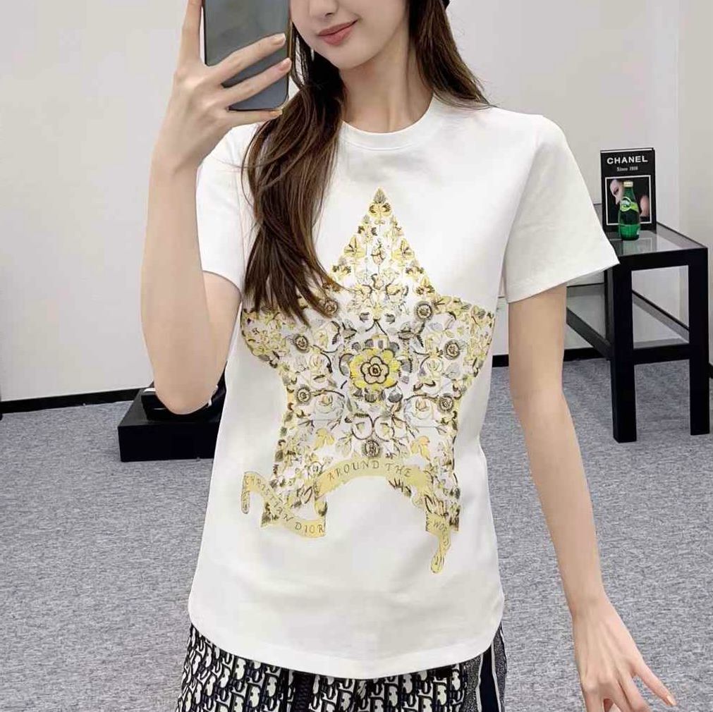 WhatsApp Image 2025-03-01 at 8.46.13 PM (2) Christian Dior Monogram White T-shirt