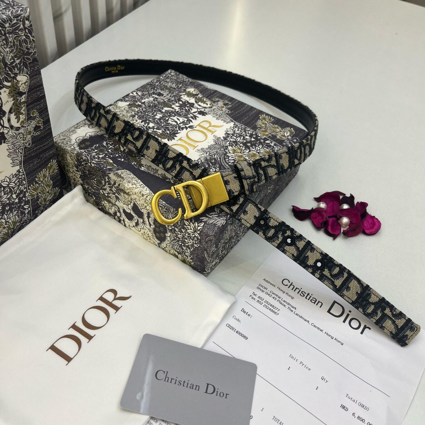 WhatsApp Image 2025-04-04 at 9.14.38 PM Dior Oblique CD signature Women’s Belt