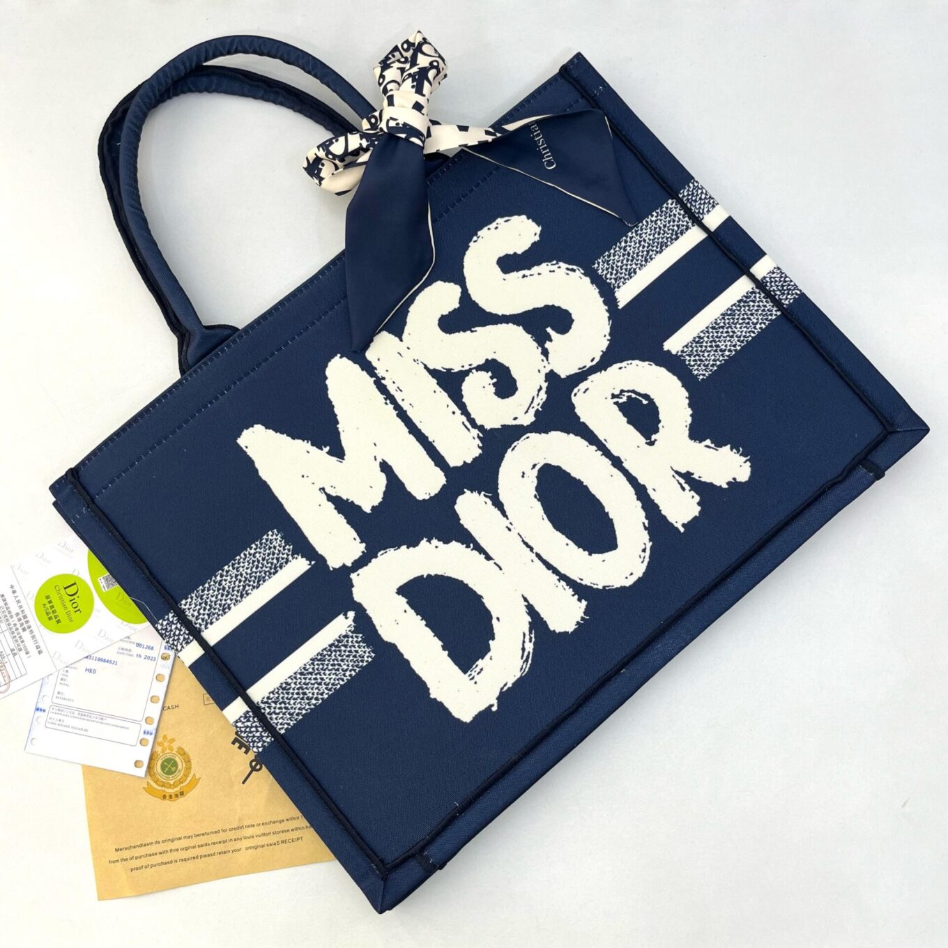 WhatsApp Image 2025-04-16 at 1.41.31 PM Christian Dior Miss Dior Blue Book Tote (With Box)