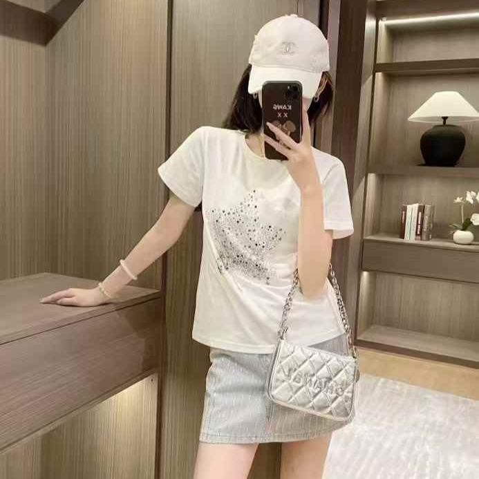 WhatsApp Image 2025-05-03 at 8.10.32 PM (1) Dior Silver Stone White T-shirt