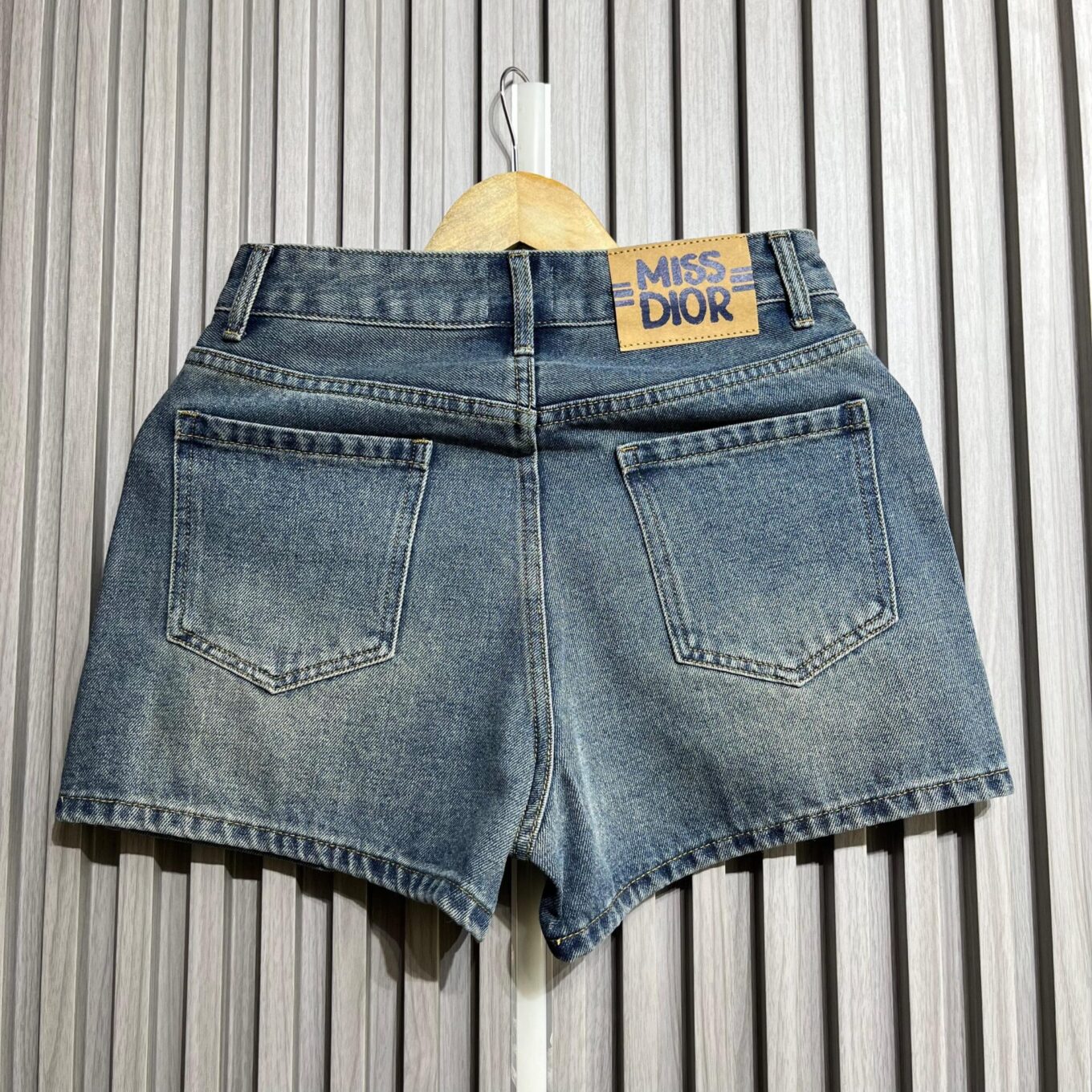 WhatsApp Image 2025-05-22 at 8.04.16 PM (1) Miss Dior Women's Blue Denim Shorts